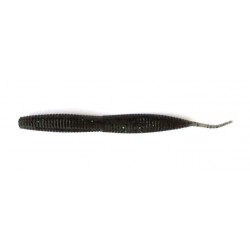 Силіконова приманка для риболовлі, Taipan Rain Worm, 3,8 дюйма, 8шт/уп, колір №01 Green pumpkin